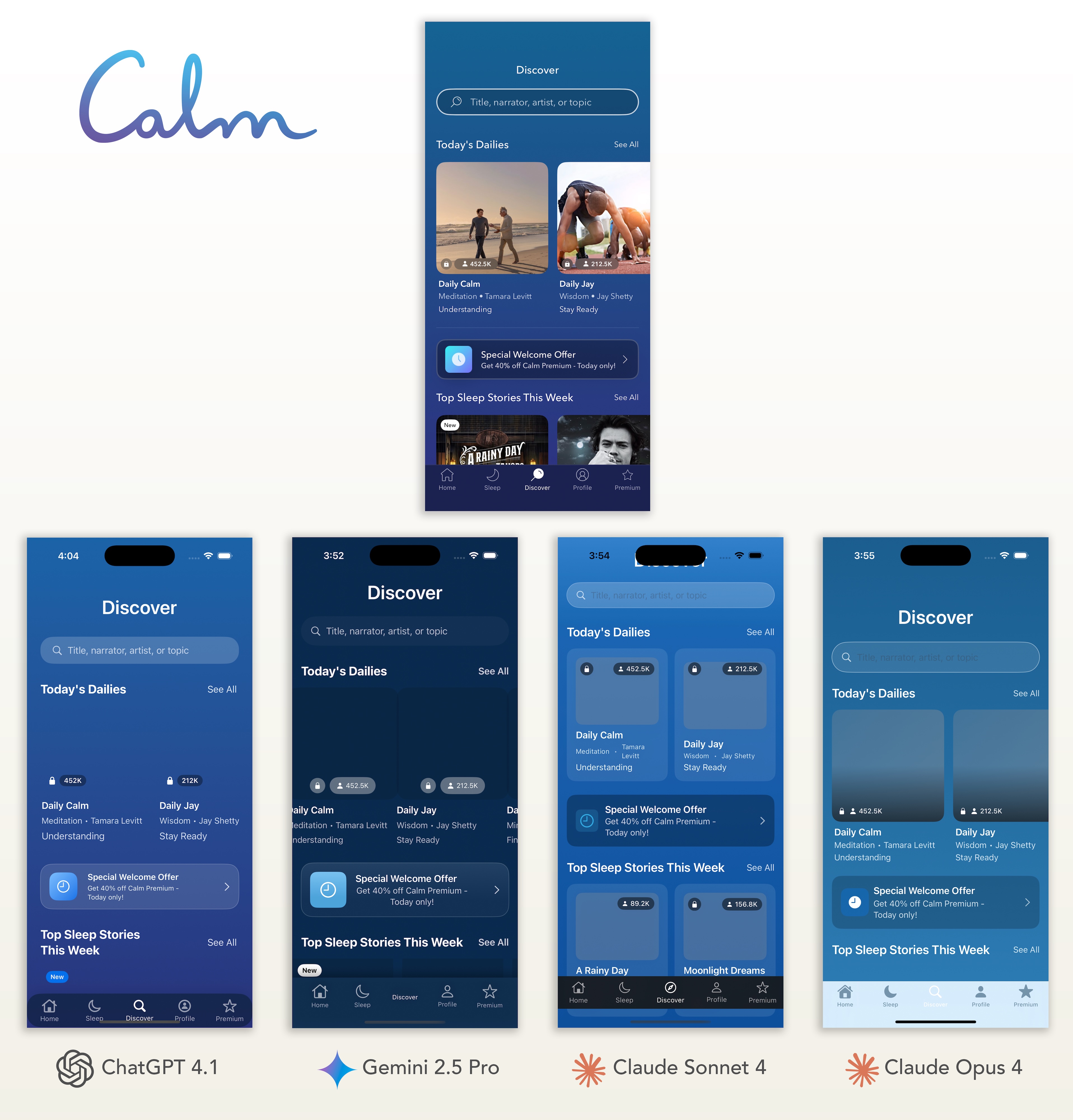 Calm App Comparison